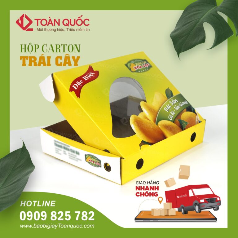 Mẫu hộp đựng xoài mới